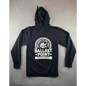 Vintage Ballast Point Brewing Co Hoodie Men's‎ Size Small Black Long Sleeve Y2K